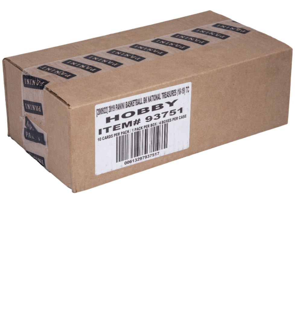 2018-19 Panini National Treasures Basketball Hobby Case (4 Boxes)